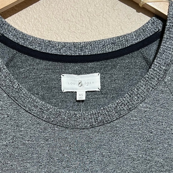 NWT Lou&Grey Blouson Heather Gray Dress Casual Size XSmall - Picture 4 of 8